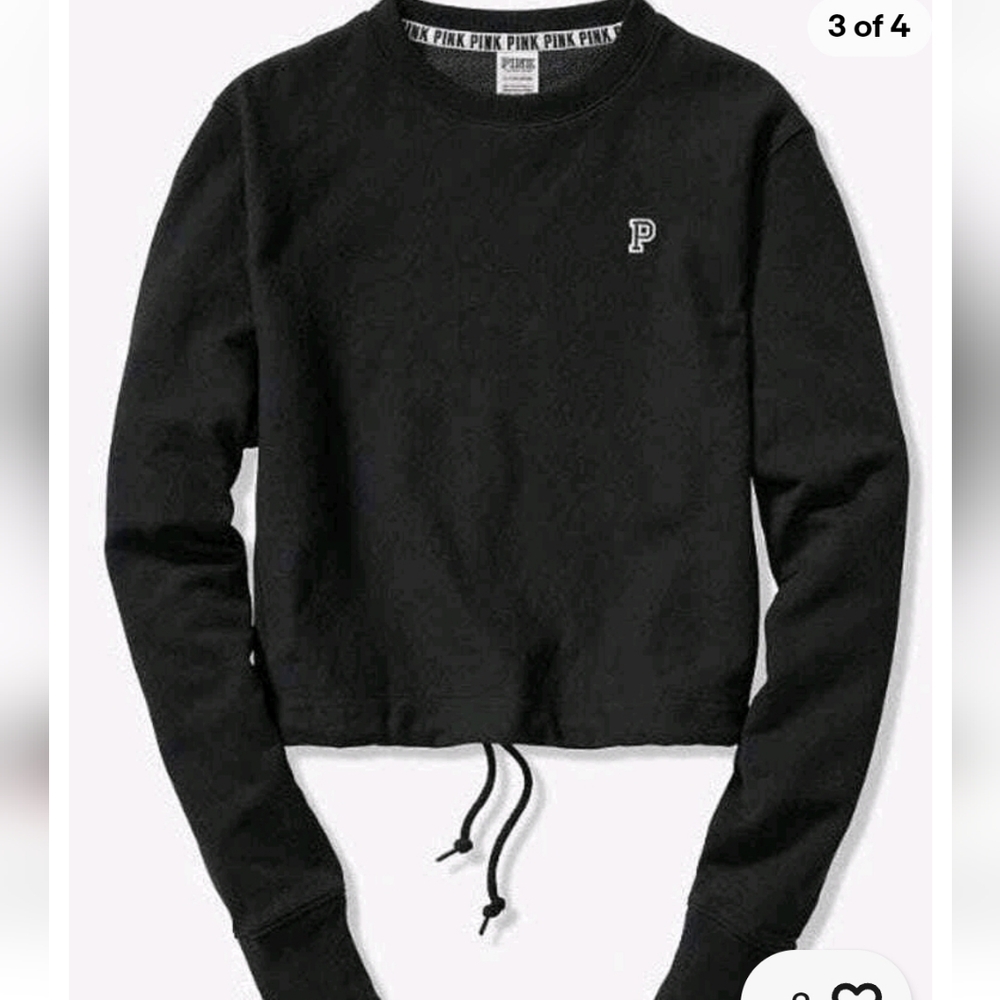 Small Vintage Victoria's Secret "Pink" Black Crewneck